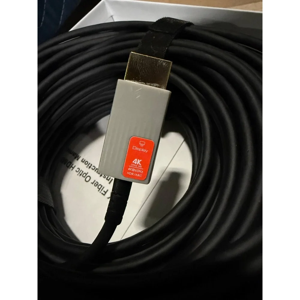 Active Optical HDMI Cable 30m 4K Fiber Optic (approx. 100 ft) FOR PS5 PC TV ARC